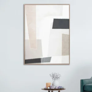 Homez square design canvas wall art in a wooden frame 76* 100*4.5cm