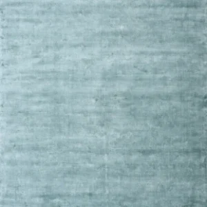 INDIAN HANDWOVEN VISCOSE CARPETSBaby blue Rug